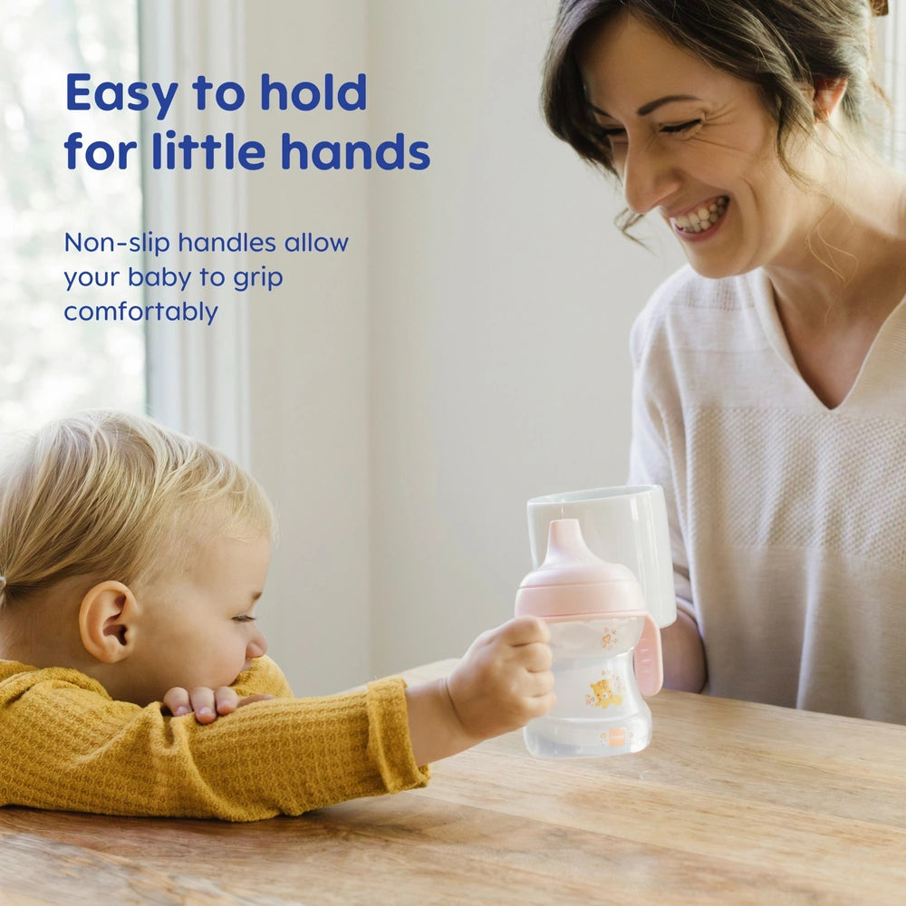 Mam Learn To Drink 190Ml Sippy Cup Pink