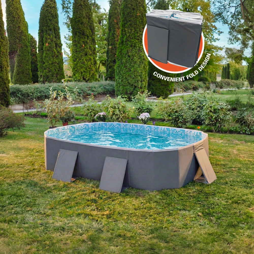 6Ft Rectangle Portable Folding Pool