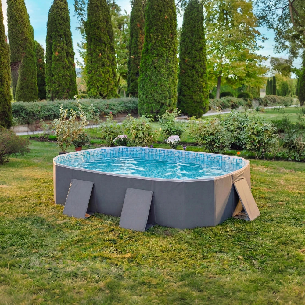 6Ft Rectangle Portable Folding Pool