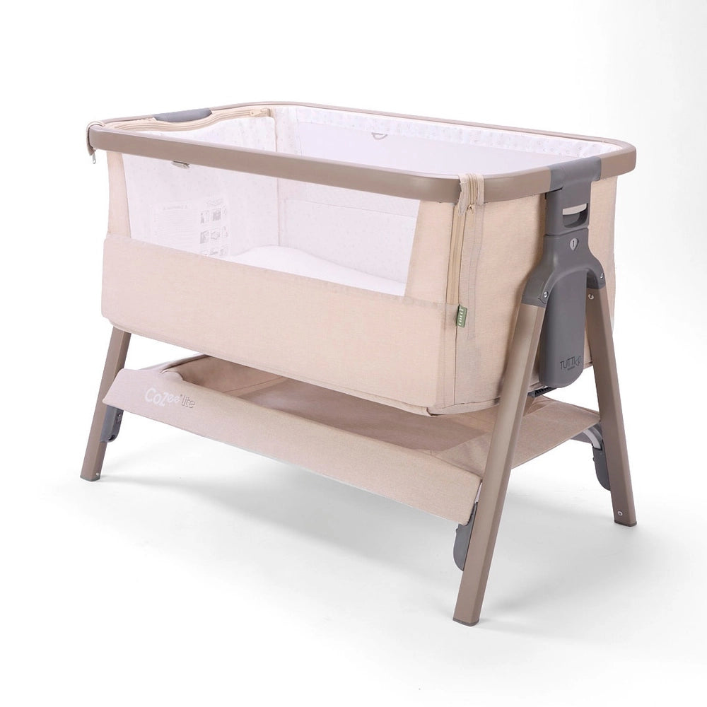 Tutti Bambini Cozee Lite Bedside Crib Latte