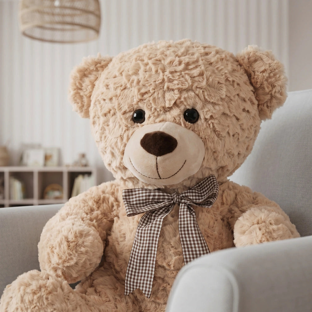 Theo The Brown Sitting Teddy Bear 43Cm