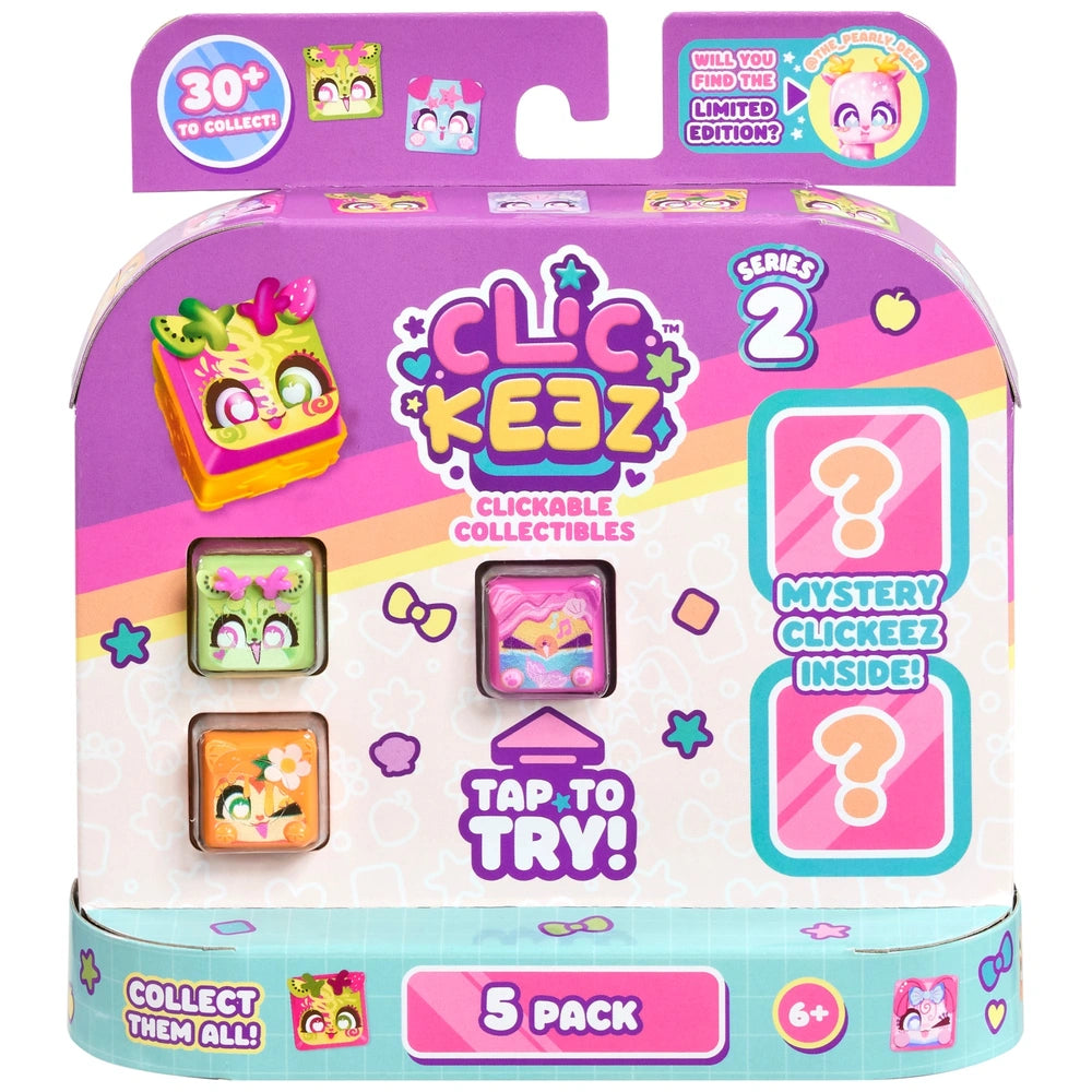 Clickeez Clickable Collectable 5 Pack Series 2 Assortment
