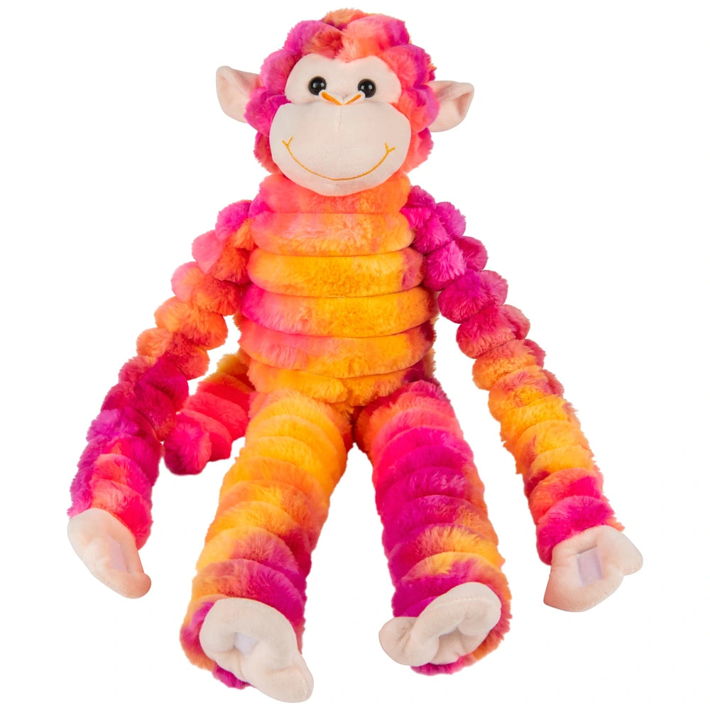 Terry The Pink And Orange Tiedye Cheeky Hanging Monkey Soft Toy 75Cm