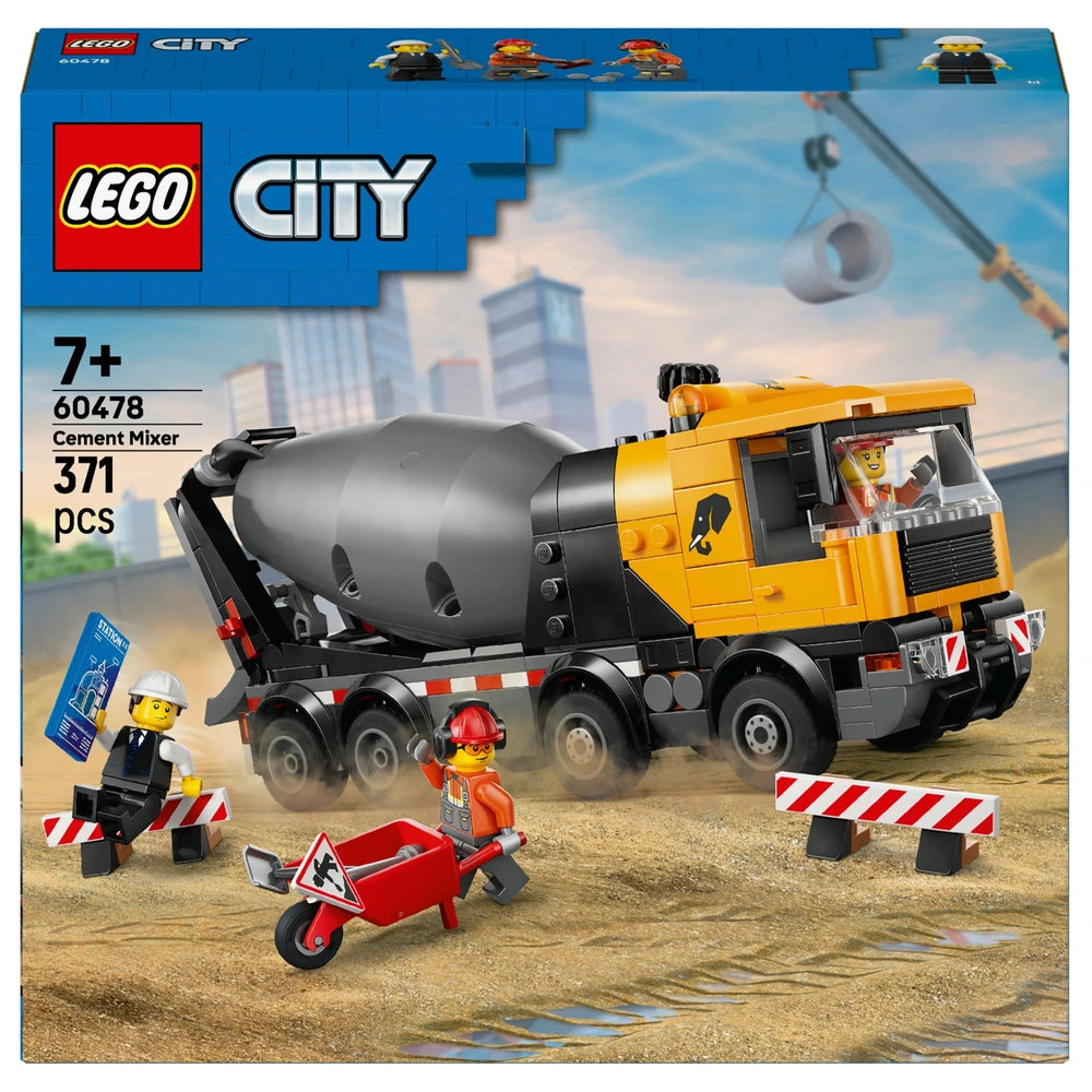 Lego® City Cement Mixer Construction Toy For Kids 60478