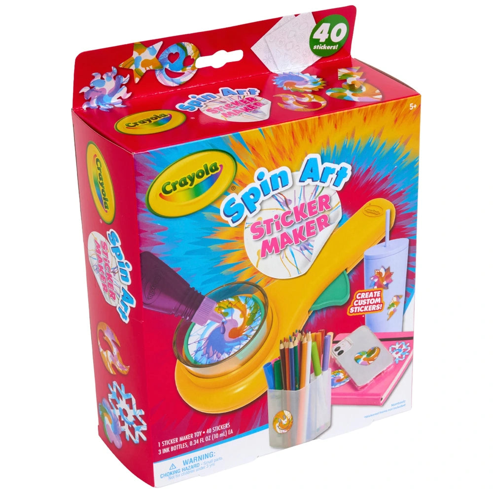 Crayola Spin Art Sticker Maker Set