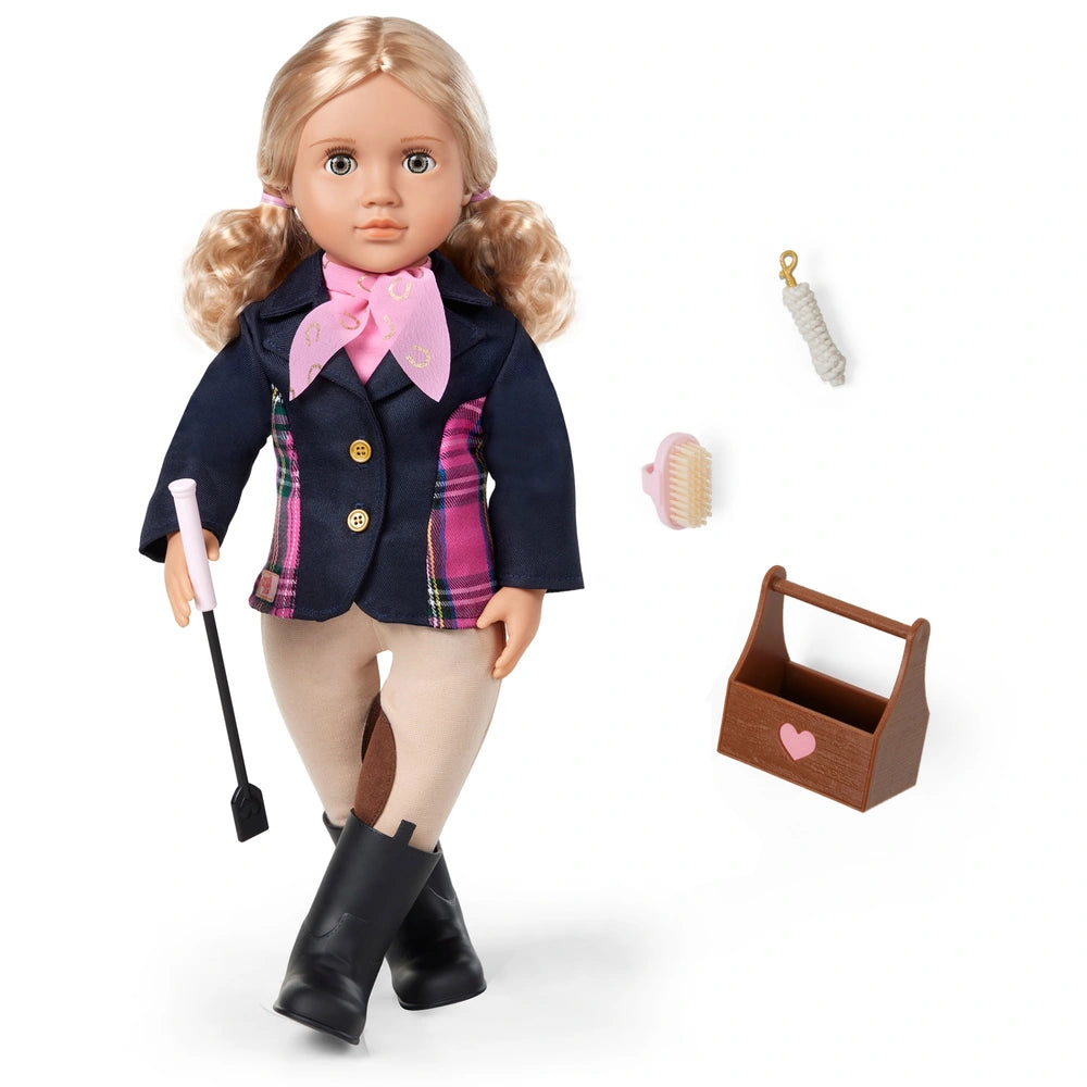 Our Generation Doll Deluxe Equestrian Abby With Accessories