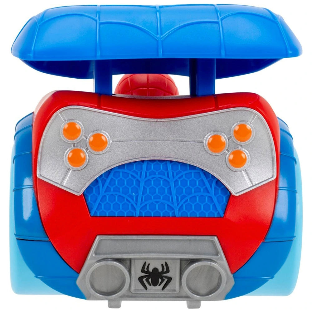 Marvel Spidey And His Amazing Friends Power Web Racer - 8-Inch Vehicle With Rev Up Spoiler, Light Up Wheels, And Built-In-Character
