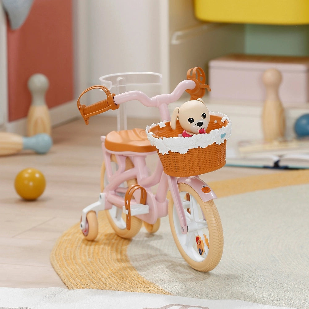 Baby Born Baby Doll Bicycle With Basket And Puppy Set