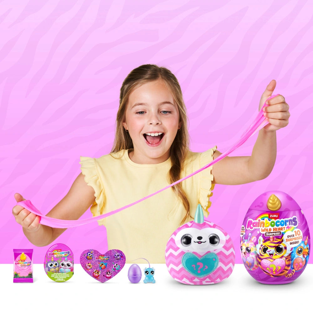 Rainbocorns By Zuru Wild Heart Surprise Plush Egg Jungle Assortment