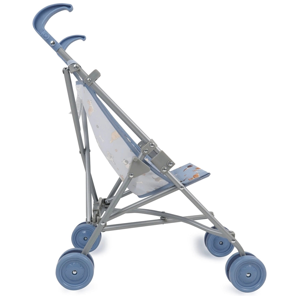Ivy & Lily Baby Doll Umbrella Stroller Blue Doggie Print 50Cm