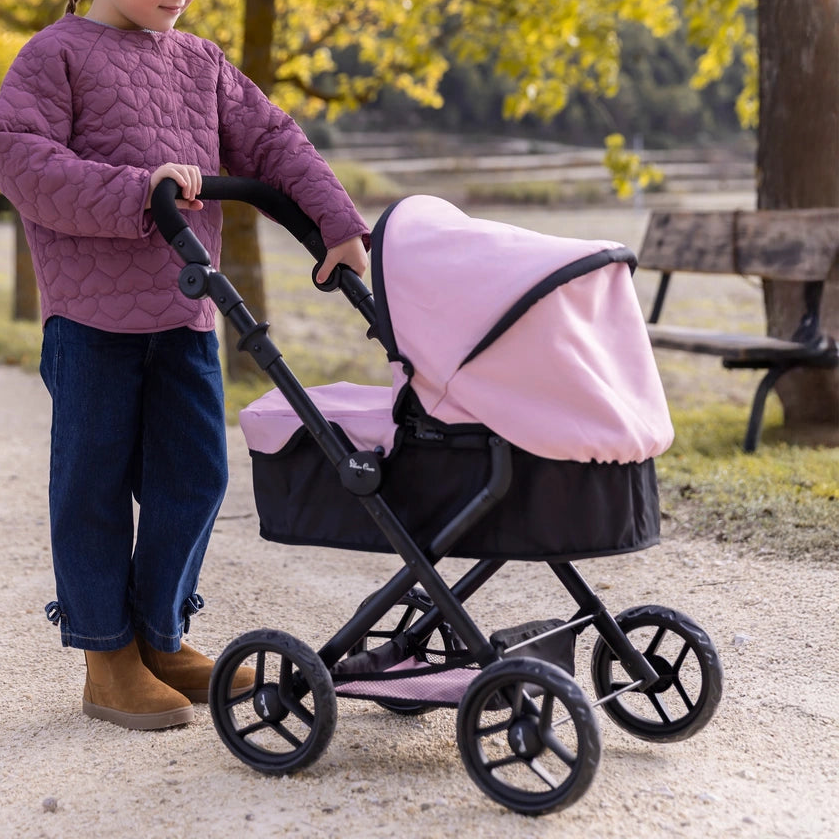 Silver Cross Ranger Baby Doll Pram Pink And Black