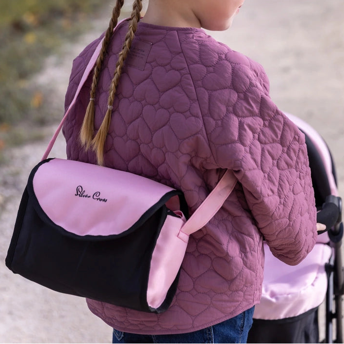 Silver Cross Ranger Baby Doll Pram Pink And Black