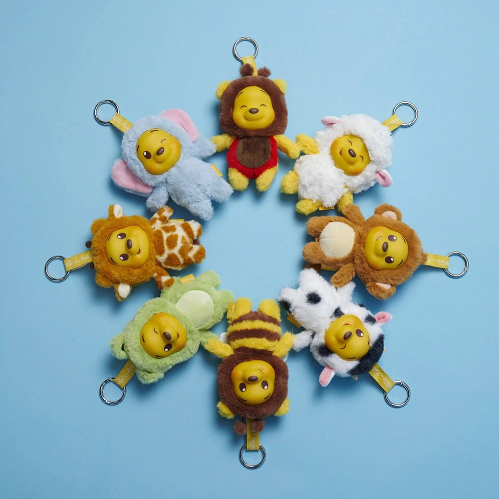 Disney Yuyus Winnie The Pooh Character Plush Keychain Assortment