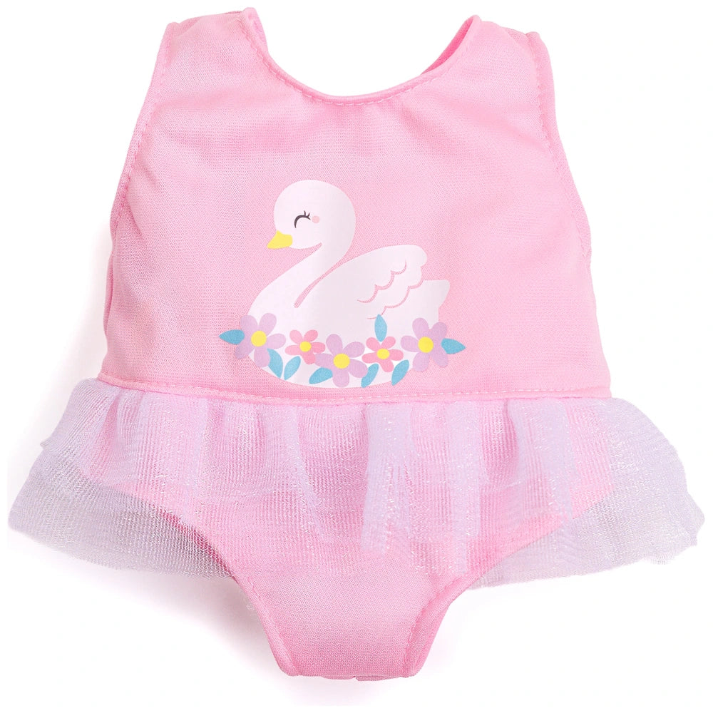 Ivy & Lily Baby Doll Swan Swimsuit And Towel Poncho Outfit