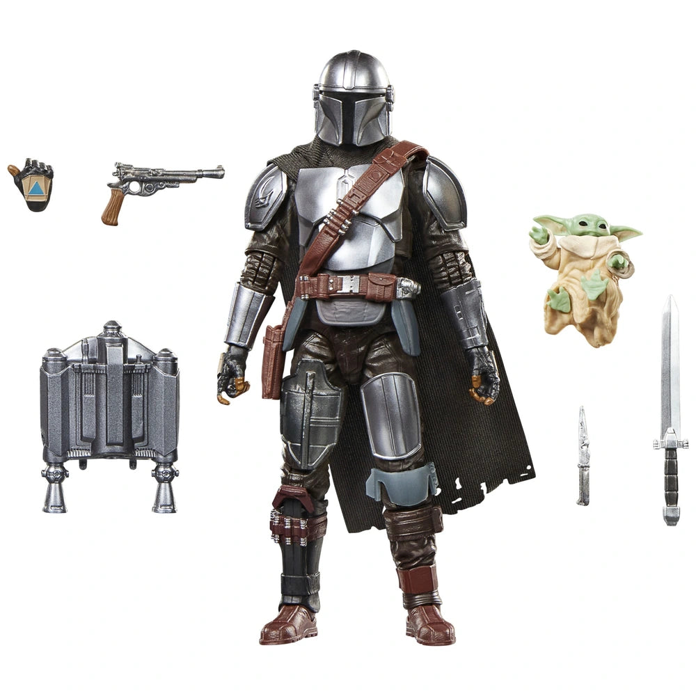 Star Wars The Black Series The Mandalorian & Grogu, Star Wars: The Mandalorian & Grogu Deluxe 6 Inch Action Figure Gift