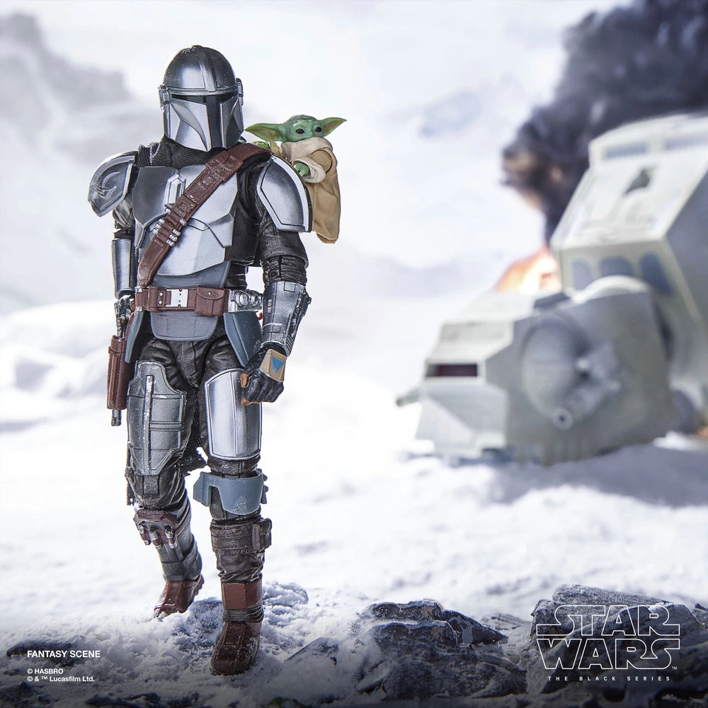 Star Wars The Black Series The Mandalorian & Grogu, Star Wars: The Mandalorian & Grogu Deluxe 6 Inch Action Figure Gift