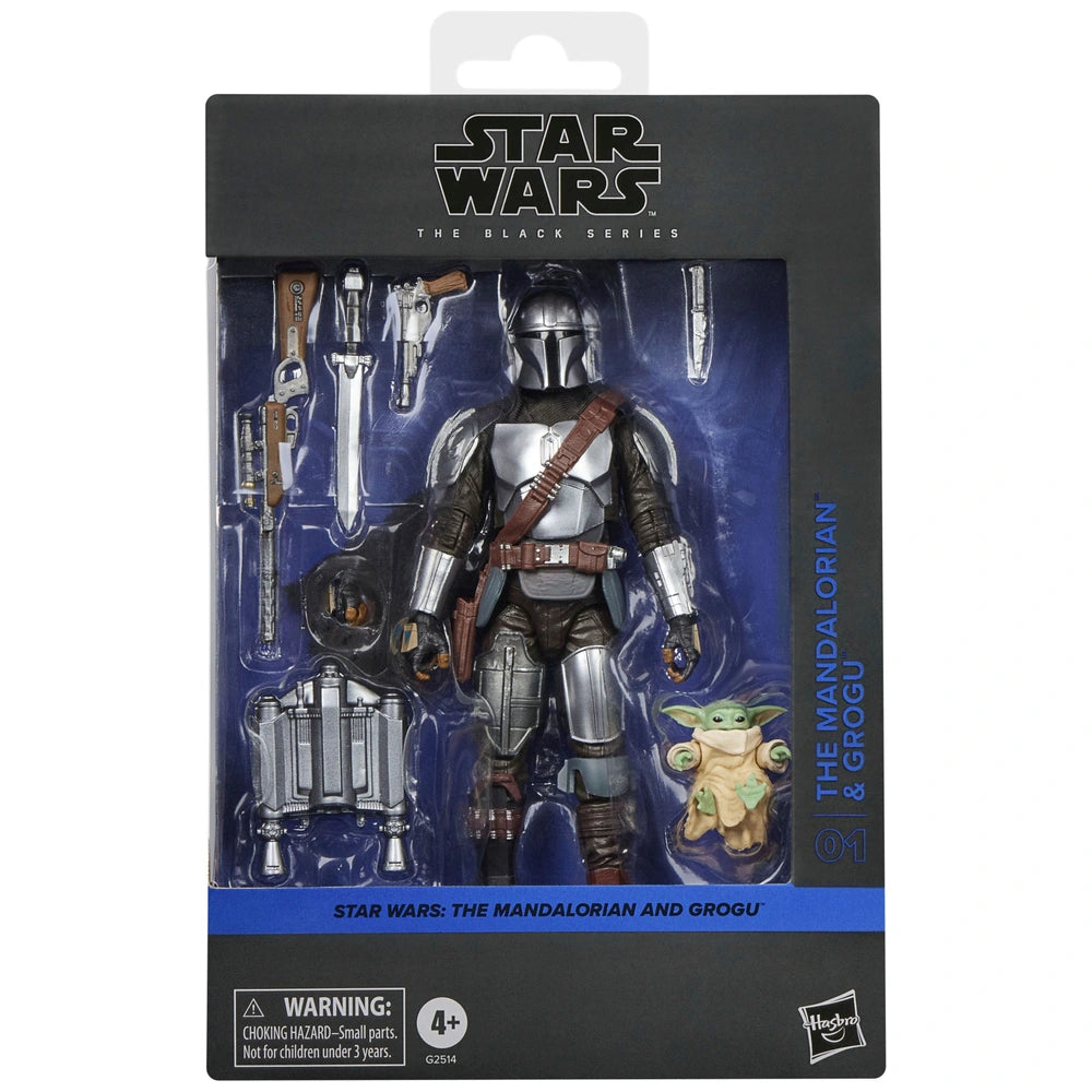 Star Wars The Black Series The Mandalorian & Grogu, Star Wars: The Mandalorian & Grogu Deluxe 6 Inch Action Figure Gift