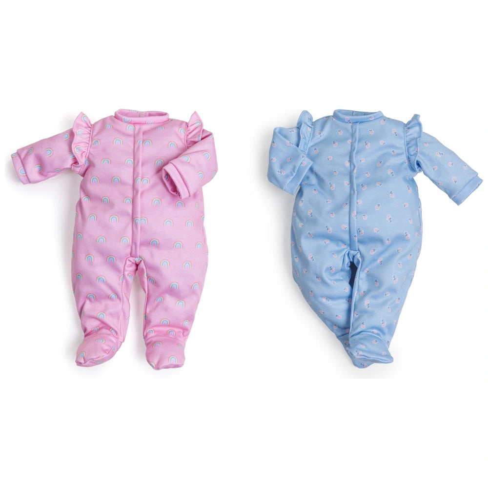 Ivy & Lily Baby Doll Rompers Rainbow And Floral 2 Pack