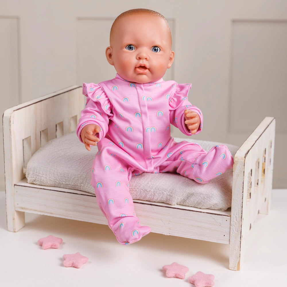 Ivy & Lily Baby Doll Rompers Rainbow And Floral 2 Pack
