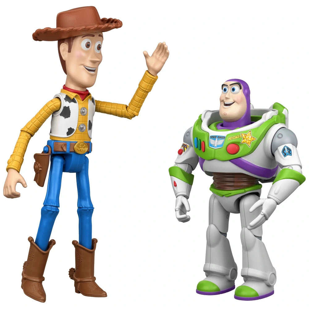 Disney Pixar Toy Story 5 Interactables Figure 2 Pack Woody & Buzz Lightyear