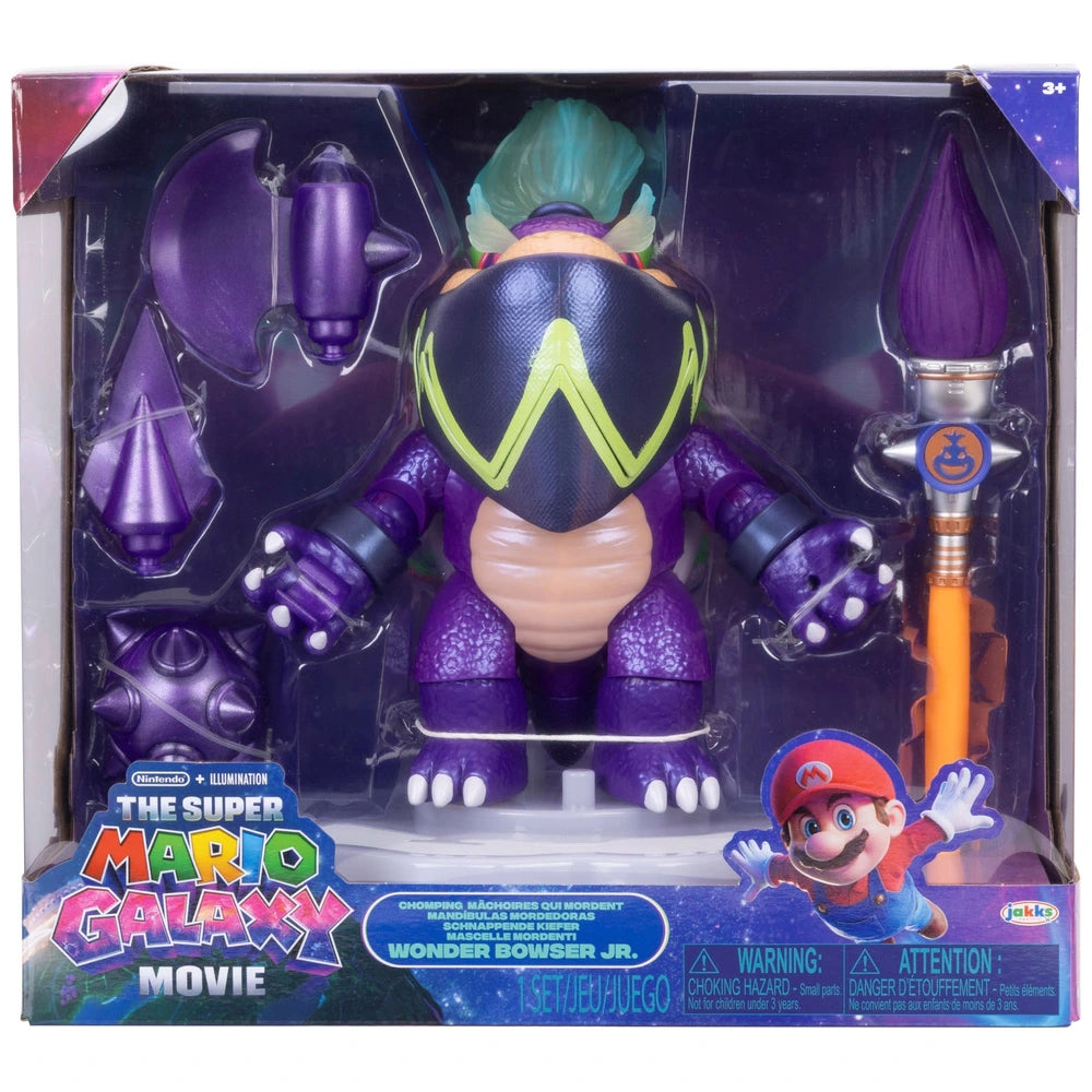 Nintendo The Super Mario Galaxy Movie: Chomping Wonder Bowser Jr. Action Figure 20Cm