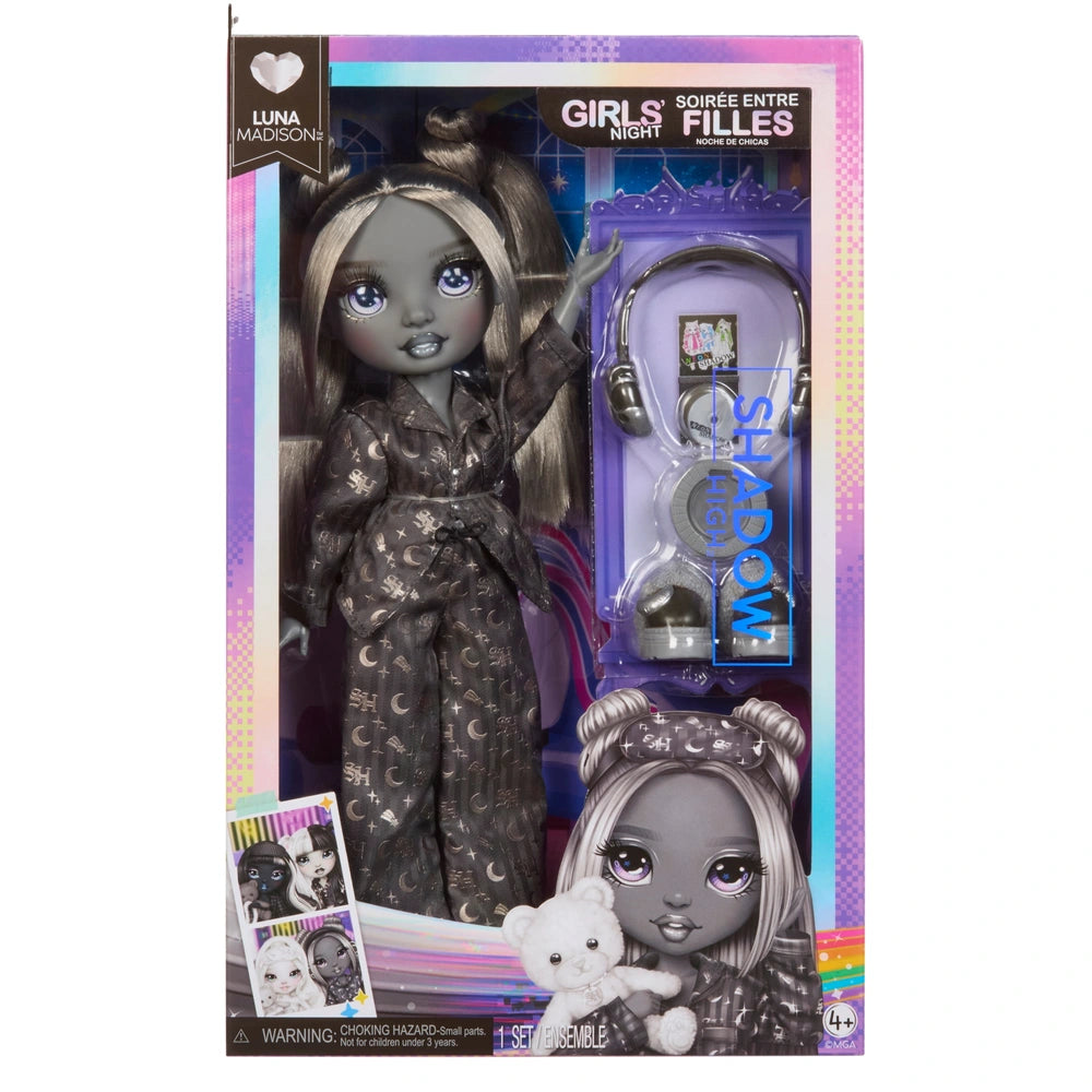 Rainbow High Shadow High Girls' Night Doll Luna Madison