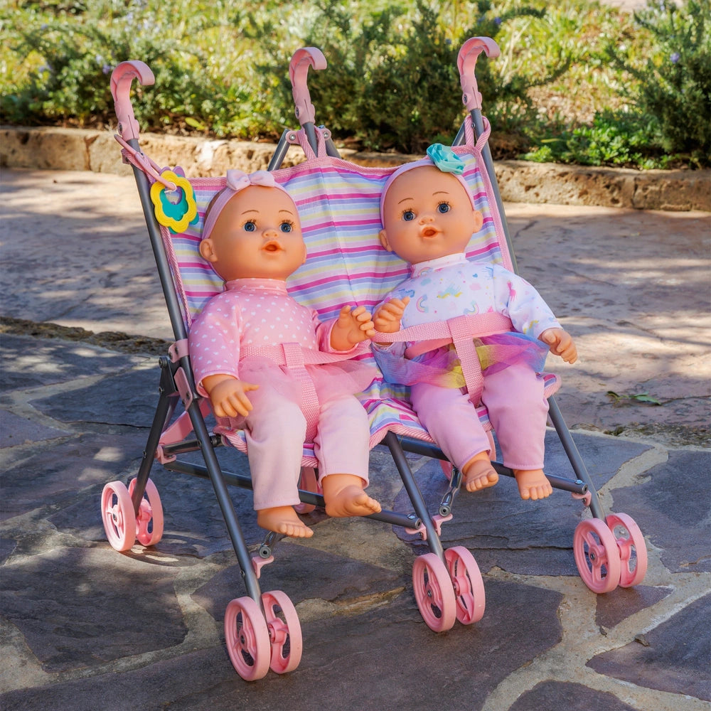 Baby Doll & Twins Stroller Set