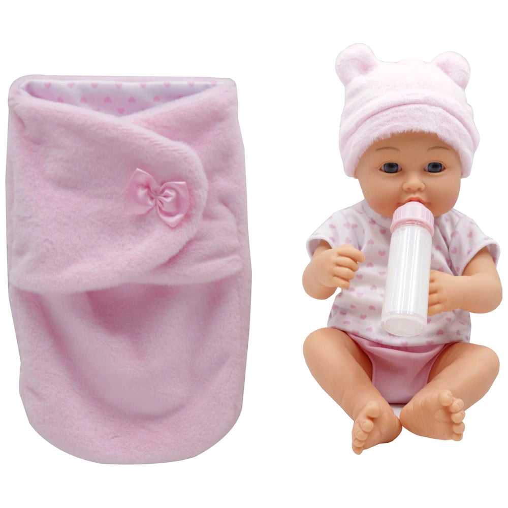 Cosy Baby Swaddle Doll Pink 35.5Cm