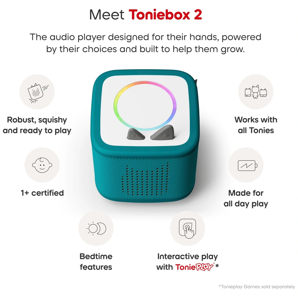 Tonies Toniebox 2 Only Box Starter Set Tropical Teal