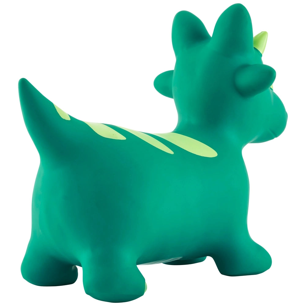 Big Steps Inflatable Jumping Dino Ride On Green