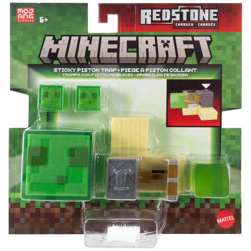Minecraft Redstone Charged Sticky Piston Trap