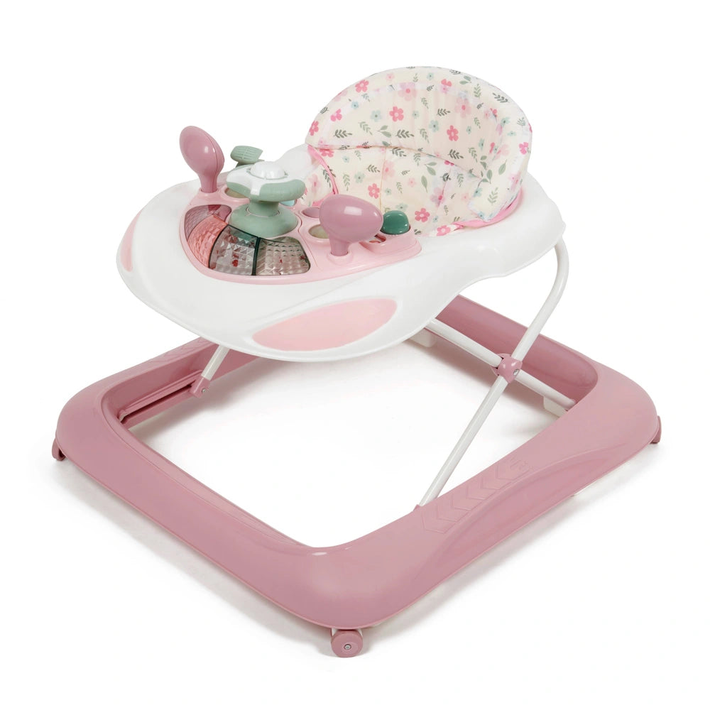 Babylo Pink Flora Baby Walker