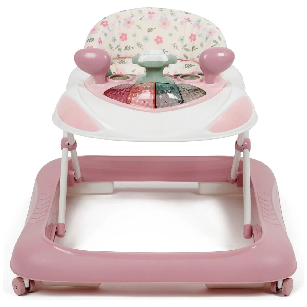 Babylo Pink Flora Baby Walker