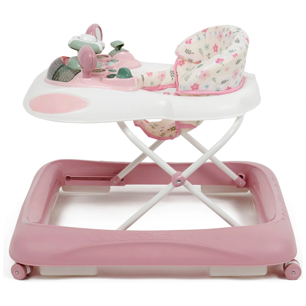 Babylo Pink Flora Baby Walker