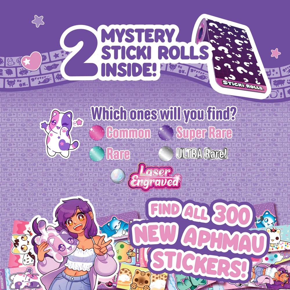 Sticki Rolls Aphmau Sticker Bracelet Set With 50 Stickers