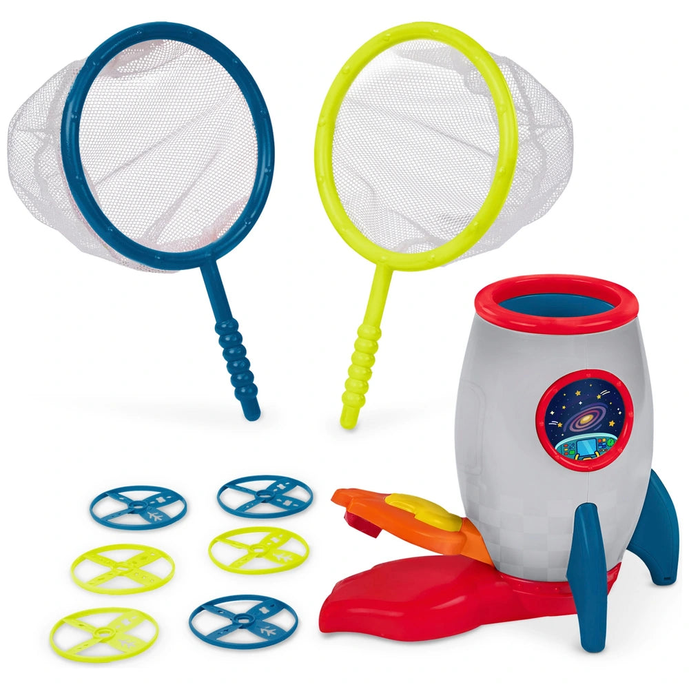 Rocket Disc Launcher Catching Game