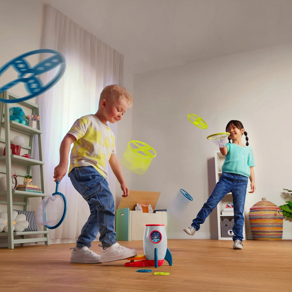 Rocket Disc Launcher Catching Game