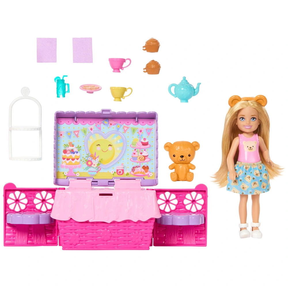Barbie Family & Friends Playset Tea Party Picnic With Chelsea Doll