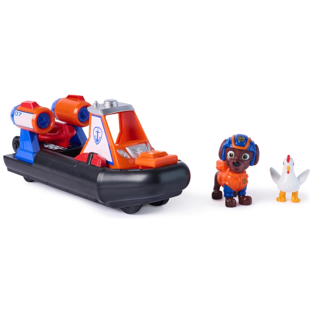 Paw Patrol: Search And Rescue, Zuma Rescue Hovercraft Water Vehicle With 2 Figures