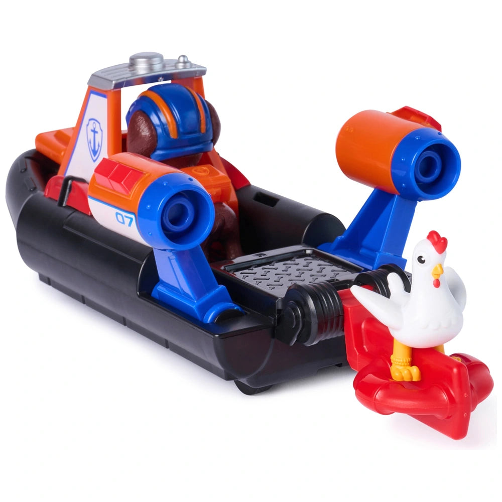 Paw Patrol: Search And Rescue, Zuma Rescue Hovercraft Water Vehicle With 2 Figures