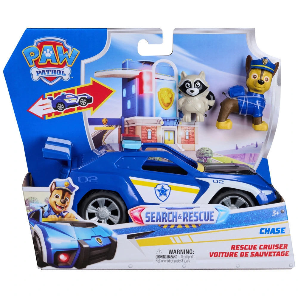 Paw Patrol: Search & Rescue, Chase Rescue Cruiser Vehicle With 2 Figures