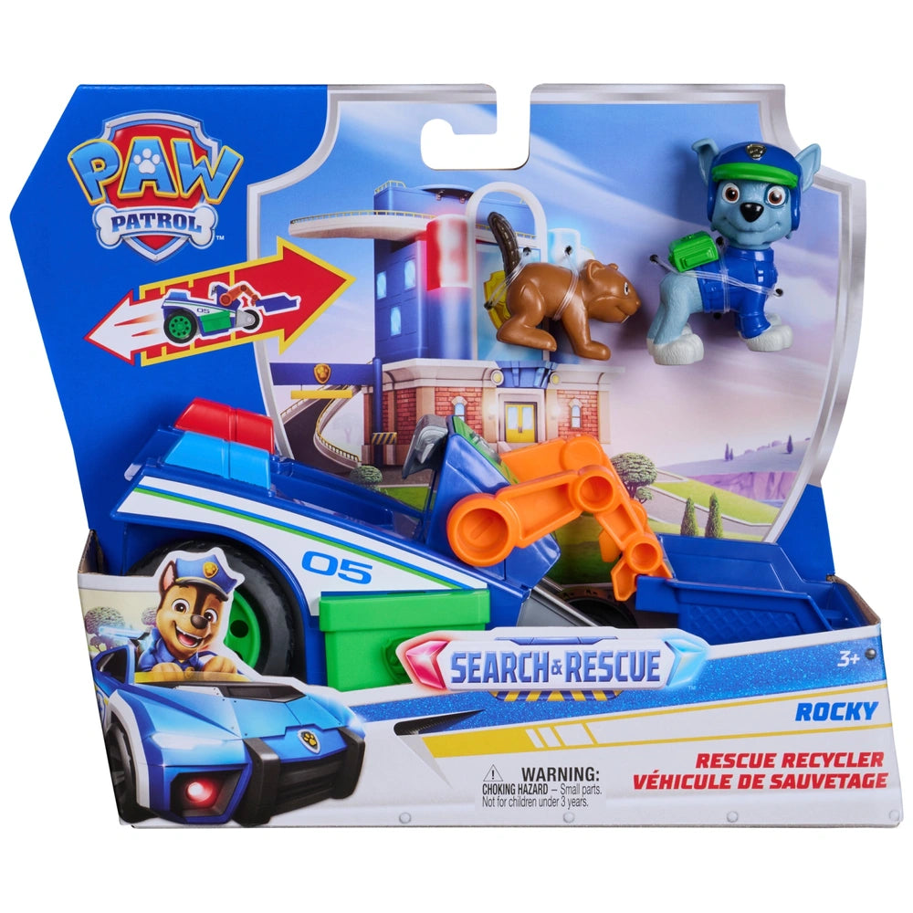 Paw Patrol: Search & Rescue, Rocky Rescue Recycler Vehicle With 2 Figures