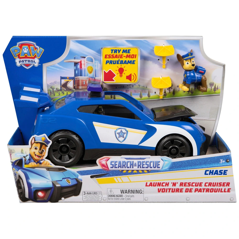 Paw Patrol: Search & Rescue, Chase Launch “N’ Rescue Cruiser With Figure And 2 Projectiles