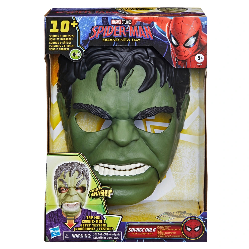 Marvel Studios Spider-Man: Brand New Day Savage Hulk Talk’n Electronic Mask