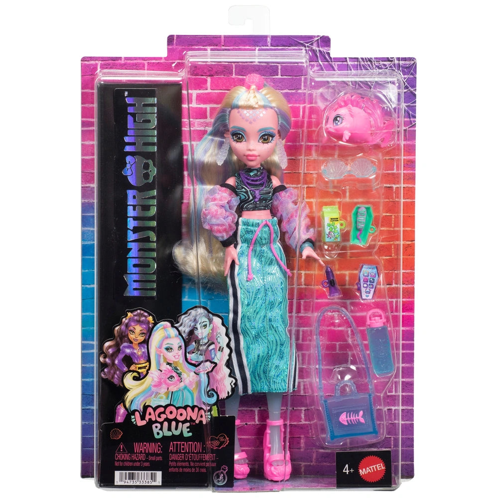 Monster High Doll Lagoona Blue With Pet