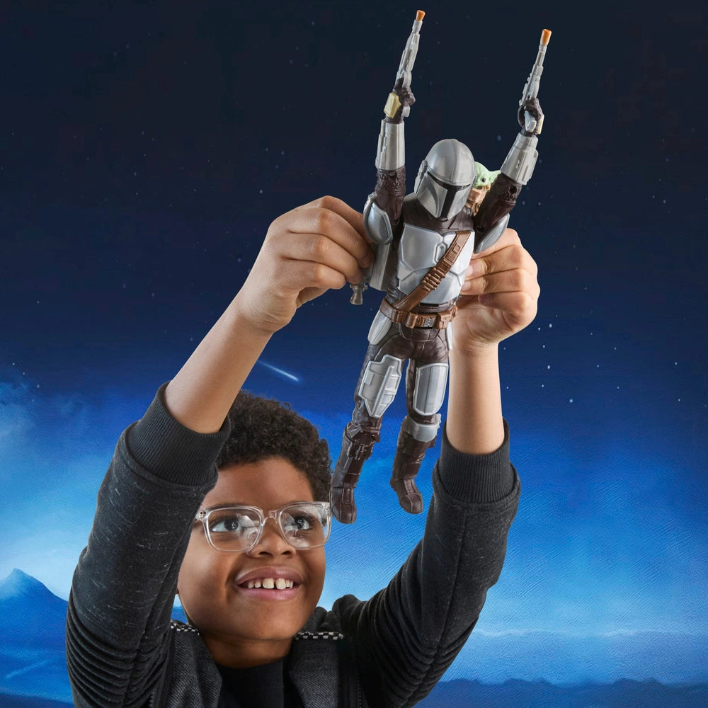 Star Wars The Mandalorian & Grogu Bounty Blaster, 11-Inch Action Figure With Sound Effects & Phrases