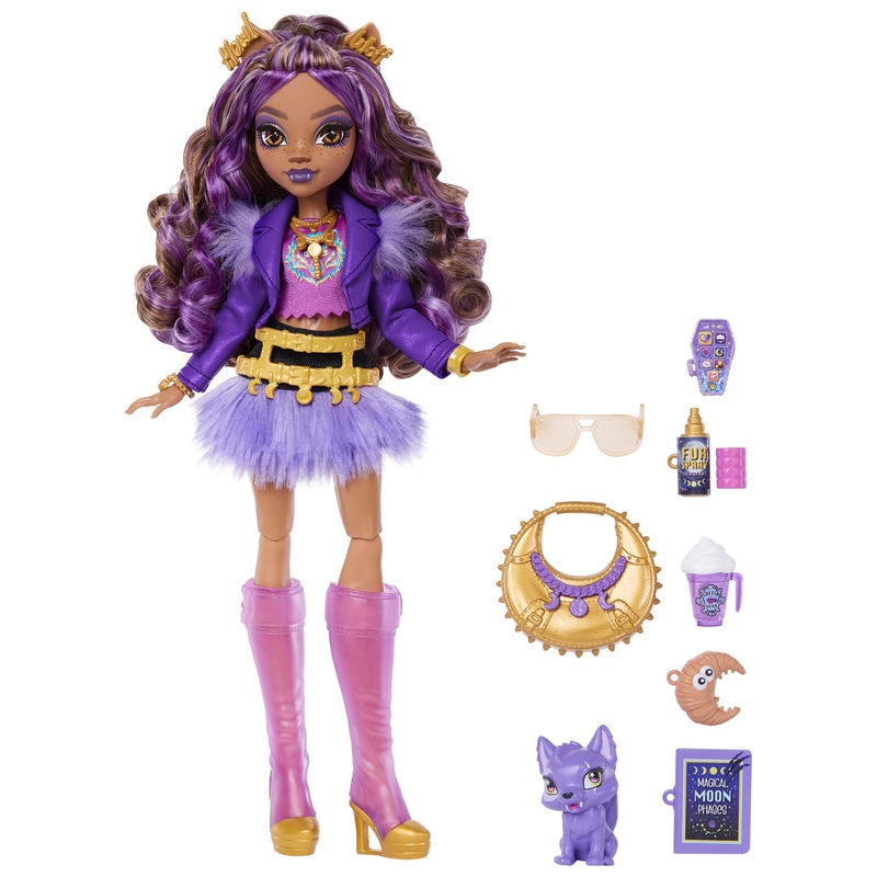 Monster High Doll Clawdeen Wolf With Pet