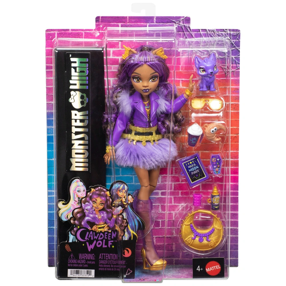 Monster High Doll Clawdeen Wolf With Pet