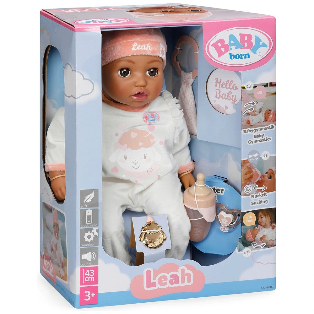 Baby Born Interactive Doll Leah 43Cm