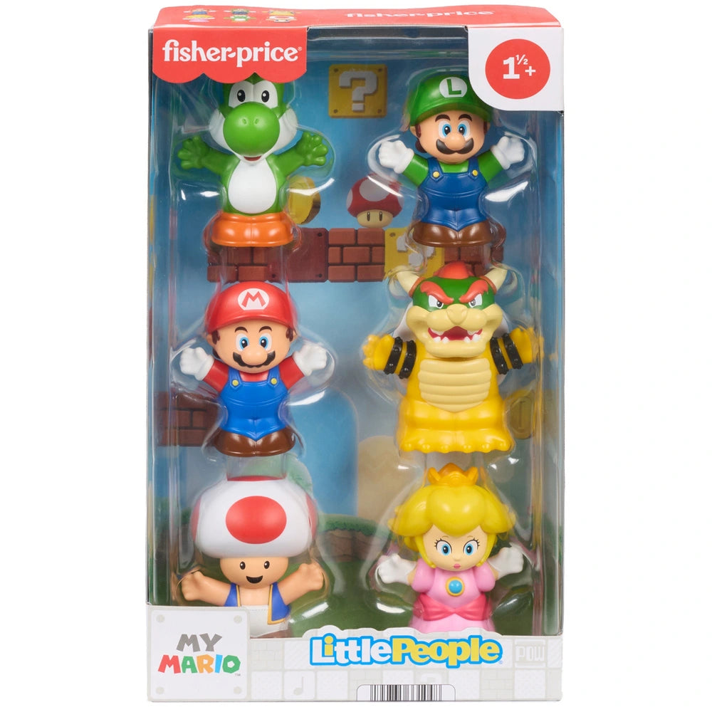 Fisher Price Little People My Mario Figure 6-Pack